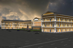 3D визуализация здания областной администрации г.Пскова