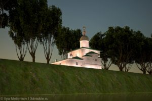 3D визуализация Церкви Климента папы Римского города Пскова