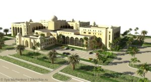 Ирак- зD визуализация зданий. Фасады классические