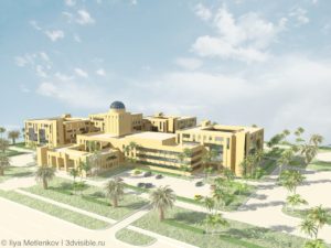 Ирак- зD визуализация зданий в перспективе